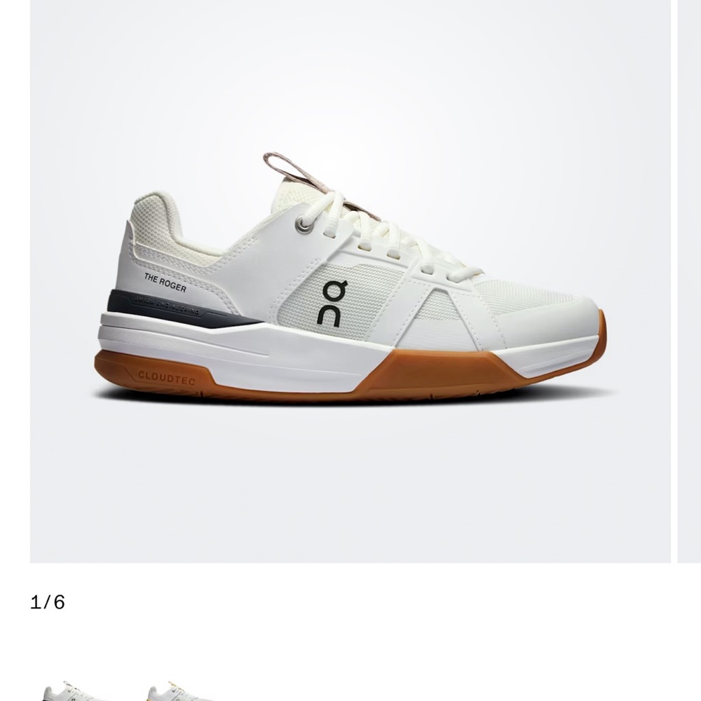 On shoes THE ROGER Clubhouse Pro Youth white/eclipse size 6.5 good condition